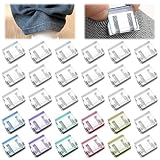 30 Pcs Hosenbein Kürzen Clip Hosenbein Clip Bein Magie Verstellbarer Saumclip Es Fixiert Schnell zu Lange Hosenbeine Verhindert Reibung Stolpern Auch zur Haushaltsorganisation Geeignet