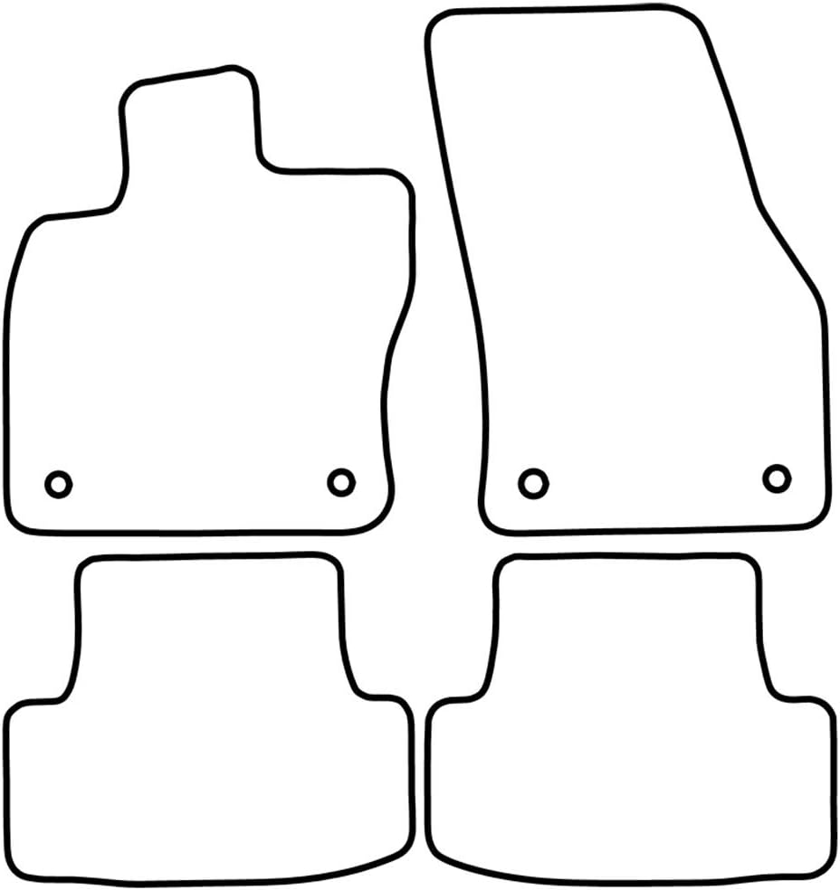 AUTO-STYLE AutoStyle Set velour car mats compatible with Seat Ateca 2016- & Skoda Karoq 2017-