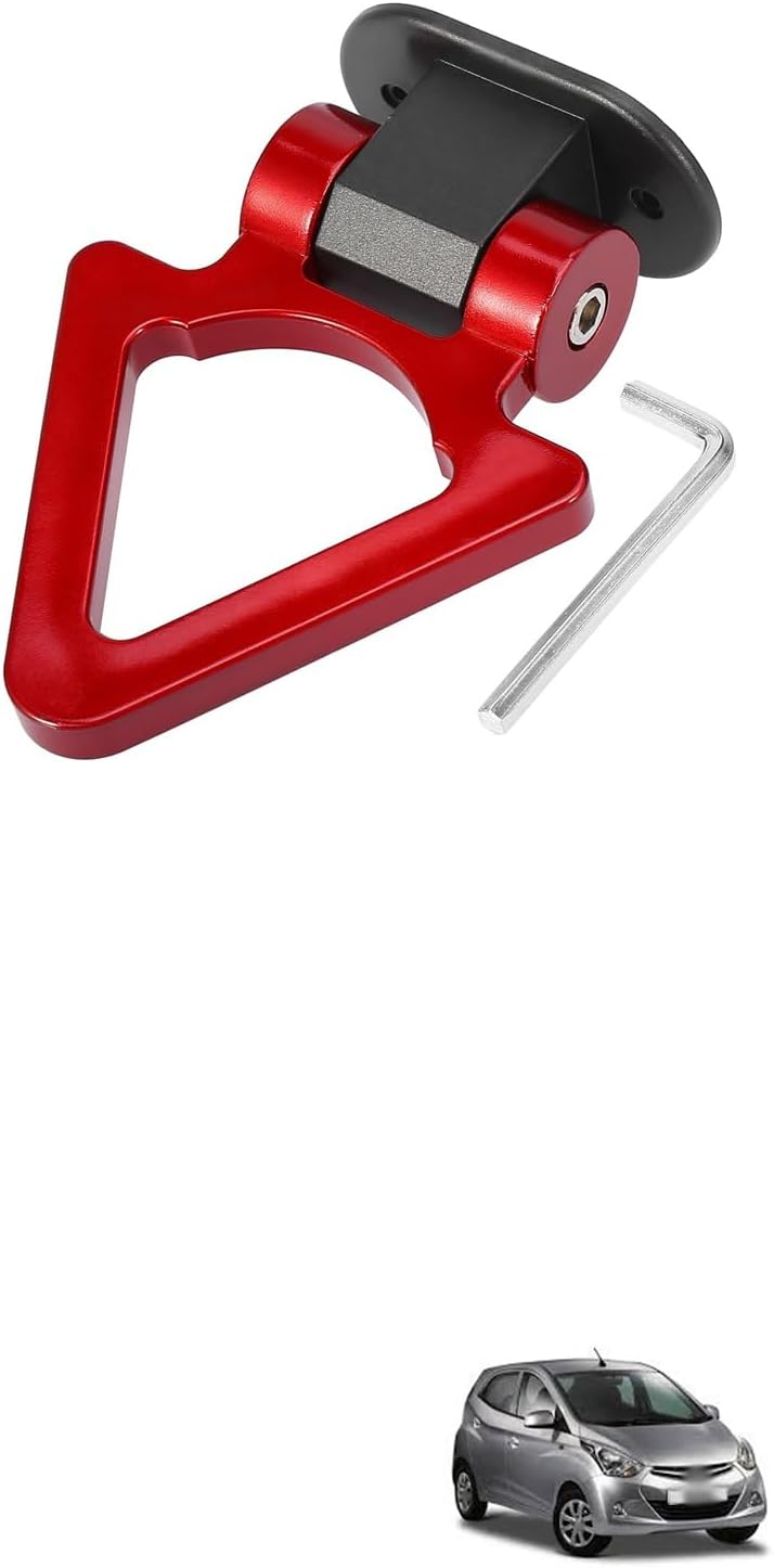 Lovmoto Universal for Car Tow Hook Decor V Shape Trailer Hook Tow Hook Kit Car Decorations Sticker Car Decor Bumper Hook for Auto Exterior Accessories (Red) Comfortable with Enj-oy