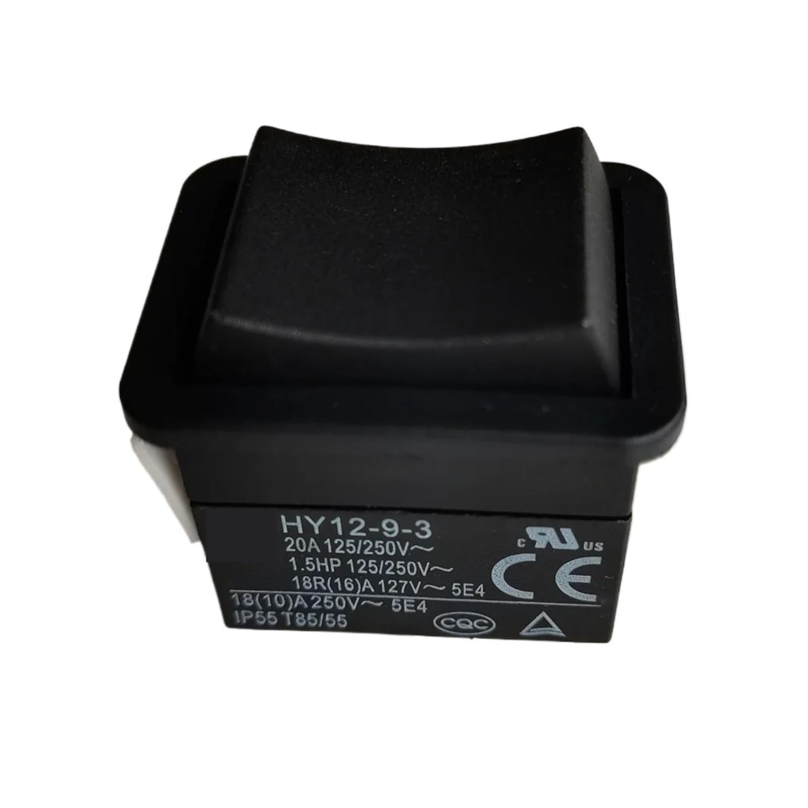 LHNBGTUIW 1Piece HY12-9-3 20A 125/250V 1.5HP 6Pins -Off- Automatic Reset Rocker Switch