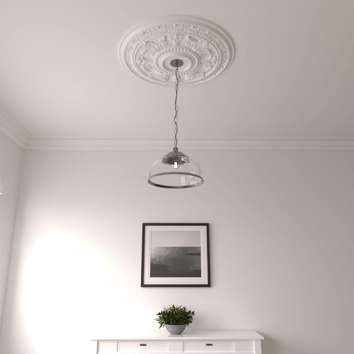 30 5/8"OD x 2 1/2"P Tellson Ceiling Medallion (Fits Canopies up to 6 3/4")