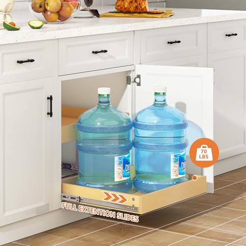 WelFurGeer 2-Tier Pull Out Cabinet Organizer with Soft Close Slides, Pull Out Drawers for Cabinets, Heavy-Duty Slide Out Drawers for Kitchen Cabinets, Under Sink, Pantry & Bathroom by WelFurGeer - Image 6