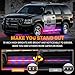 XRIDONSEN 2PCS 70 inch Emergency Truck Police Lights Strip 864 LED Running Board Strobe Lights Red Blue Police Lights Flashing Warning Hazard Safety w/Waterproof Flexible for Vehicles Trucks Pickup
