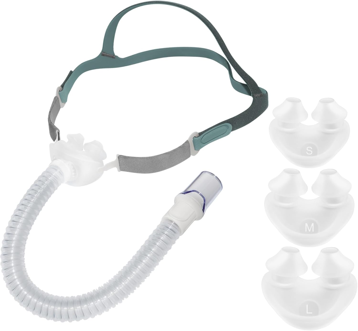 Replacement for Nasal Pillow Mask, Replacement and Updated Frame System for Airfit P10, Includes 3 Size Pillows， Small, Medium, Large Silicone Pillow Cushions