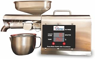 RTEC Oil Press for making/extractor fresh oil at home with 1250W, Digital Temp controller, Full Stainless Steel body, Copp... Price In India