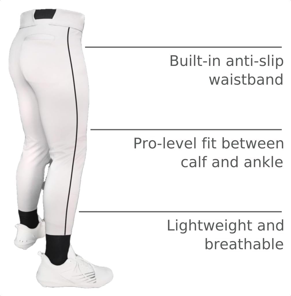 Dirty Mids Original Baseball Pants, Pro Fit, Reinforced Knees, Anti-Slip Waistband, Game-Ready, XS-XL