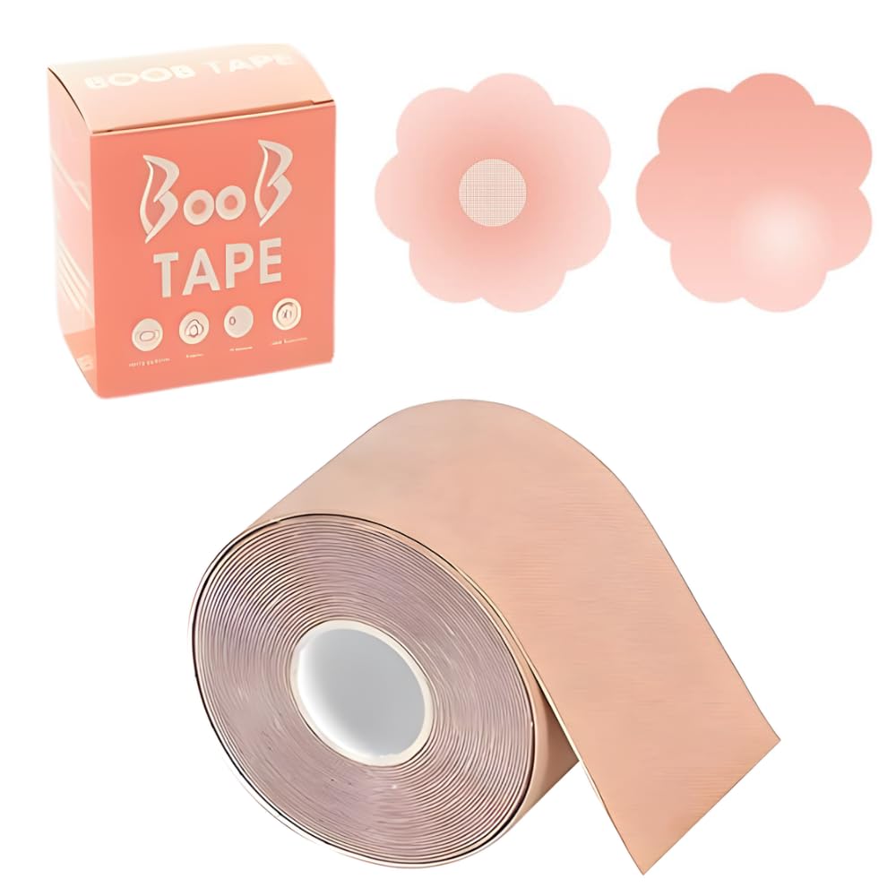 (𝐋𝐢𝐦𝐢𝐭𝐞𝐝 𝐓𝐨𝐝𝐚𝐲 Breast Lifter Tape for Women – Waterproof, Strapless Boob Lift Tape, Push-Up Breast Support, Non-Slip Sensitive Tape - (5 Meter) 𝟏𝟓 𝐘𝐞𝐚𝐫𝐬 𝐖𝐚𝐫𝐫𝐚𝐧𝐭𝐲-image-10