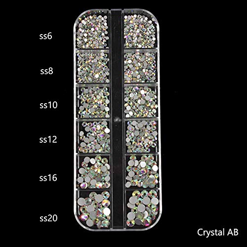 1 Box Multi-Size AB Kristall Diamanten 3D Nail Art Dekorationen Edelsteine für Nägel Strass Dekoration Nagelschmuck… – Bild 4