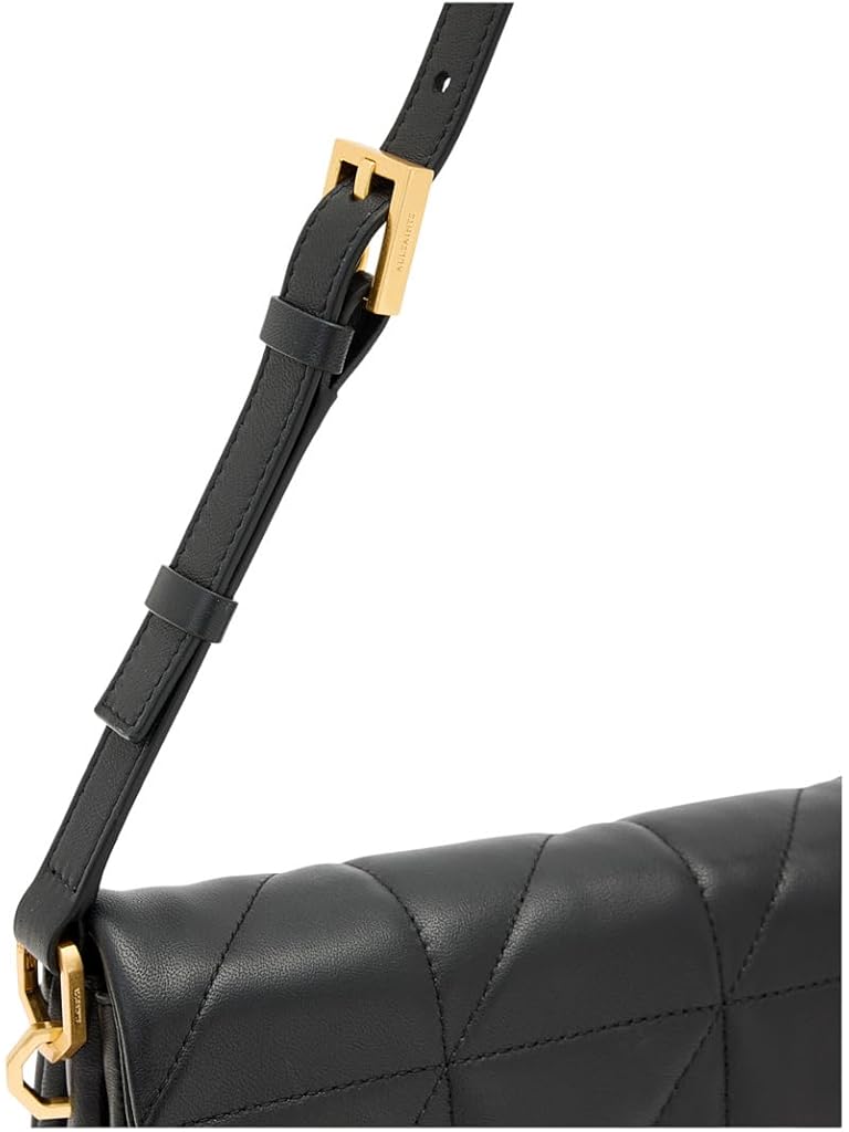 Black AllSaints Ondine Quilt Shoulder