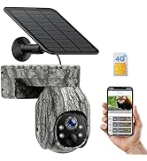 Cellular Trail Camera，2.5K Live Streaming Trail Cameras Built in SIM Card Game Camera, Solar Trai...