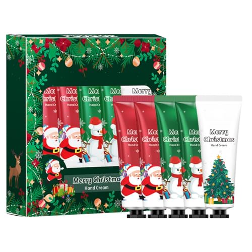 Luxury Hand Cream Gift Set - 5x30g Natural Plant-Based Formula for Dry, Cracked Hands - Intensely Moisturising & Non-Greasy Daily Care - Perfect Present for Women, Men & Friends