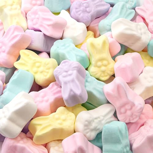 Marshmallow Bunnies Easter Candy | 10-Ounce Bag | Pastel Colored