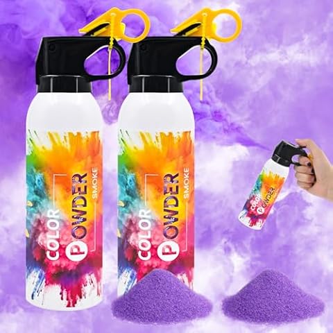 Photo Fog Atmosphere Smog Purple Powder for Gender Reveal 2Pack Photoshoot Video Props Stage Mister Foggers, Purple Color Smoke for Gender Reveal Birthday Wedding Indoors Outdoors Party Celebration Cover