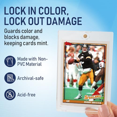 Premium Magnetic Card Holder (300 Pack) | 35PT Magnetic Card Holders for Trading Cards. Pro UV Card Protectors with Ultra Clear Design, One Touch Magnet Case for Trading and MTG Cards.