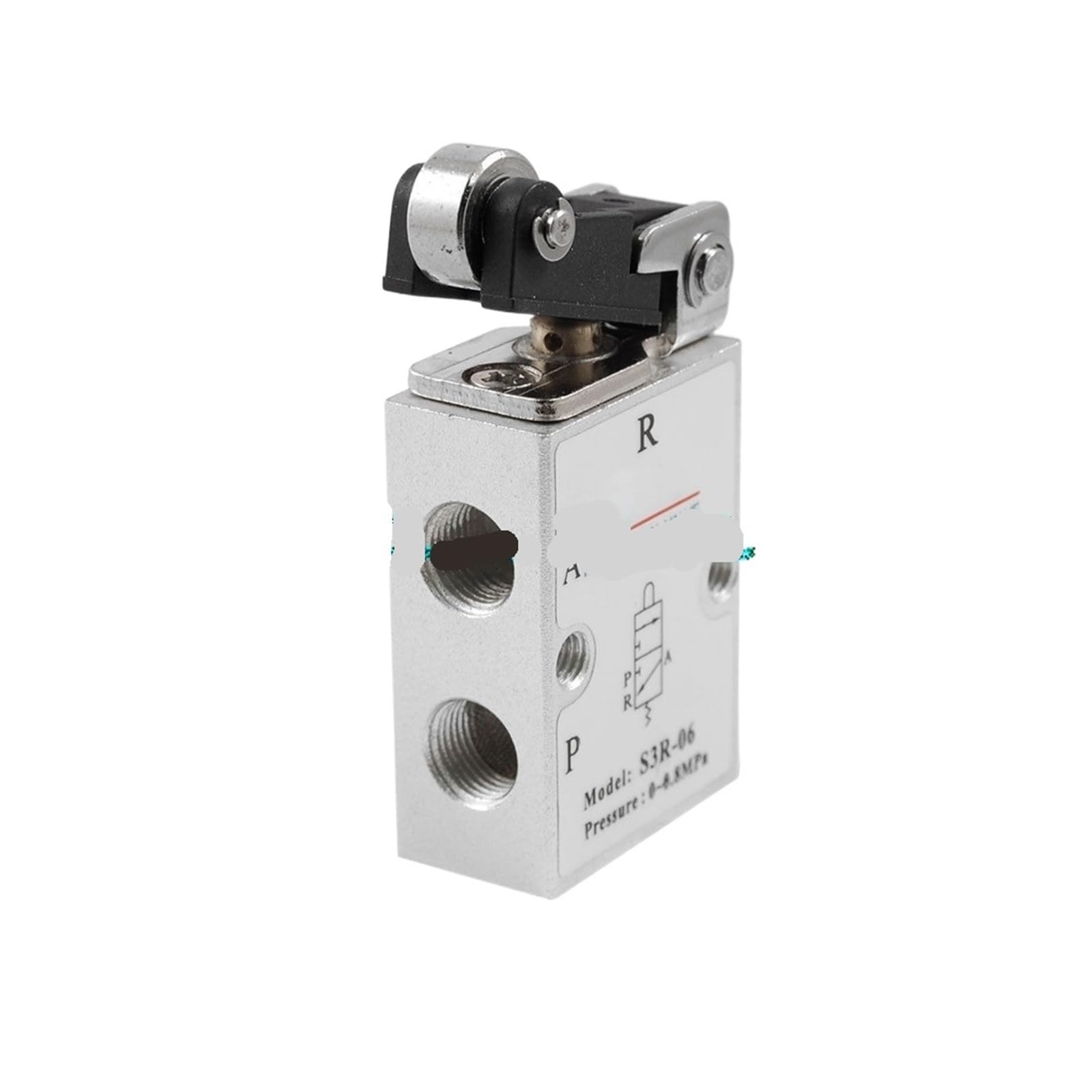 Vanne mécanique pneumatique trois voies S3R-06 distributeur 2 positions