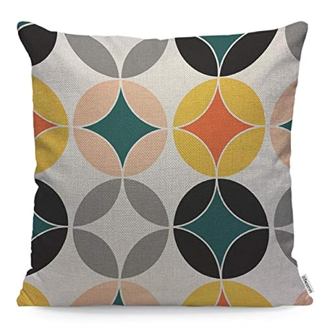 WONDERTIFY Throw Pillow Case Cover Red Hibiscus Flower on A White Background Tropical - Soft Linen Pillow Case for Decorative Bedroom/Livingroom/Sofa/Farm House - Cushion Covers 18x18 Inch 45x45 cm