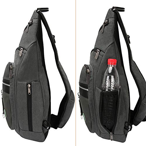 Innturt Jochui Sling Bag Backpack Pack 13" 14" Laptop Bag Satchel Travel Outdoor Festival Bag Gray - Thumbnail 6