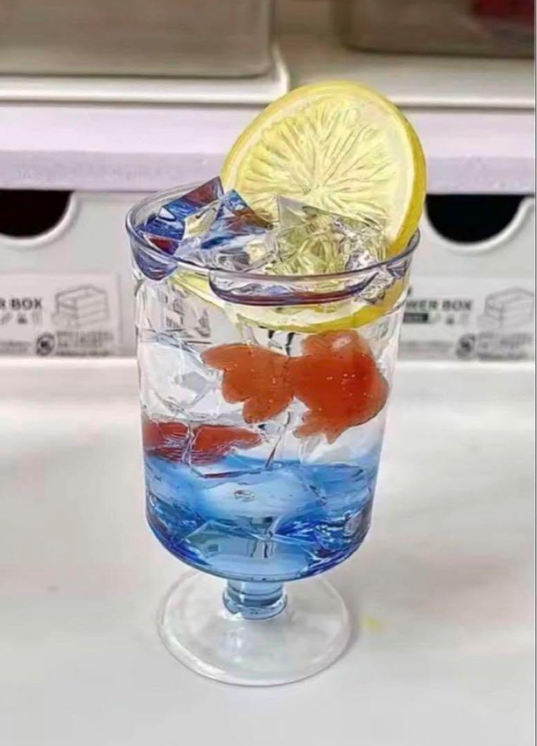 金魚ソーダ 置物 食品サンプル 写真小道具 インテリア雑貨