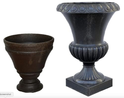 Planter urn Indoor Outdoor 21-inch H 10 lbs Made of Poly Marble. Directly from Canadian Manufacturer in Canada.