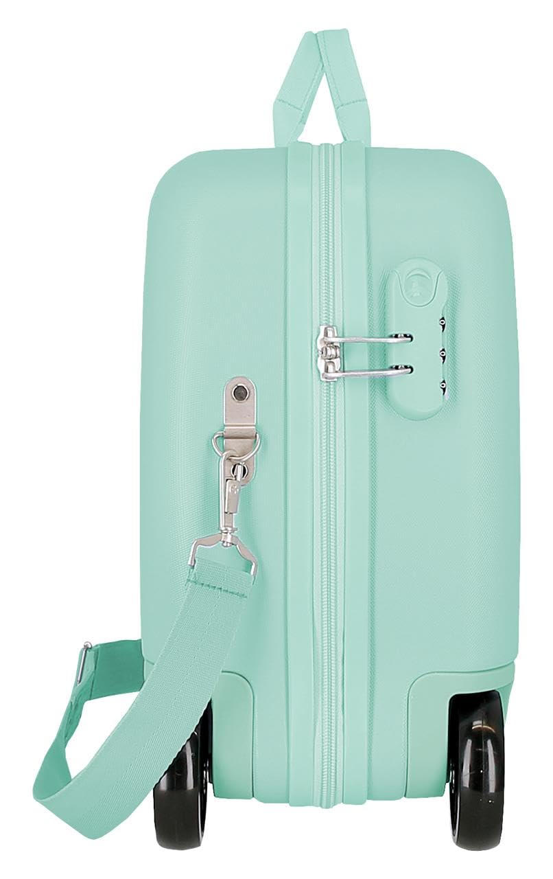 Joumma Disney Vaiana Sea Vibes walizka dziecięca turkusowa niebieska 50 x 38 x 20 cm sztywne tworzywo ABS boczne zapięcie szyfrowe 34L 2,1 kg 2 koła podwójne bagaż podręczny