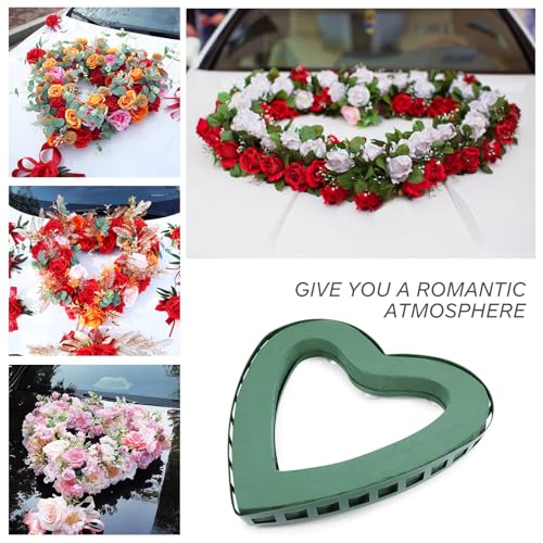 Support de fleurs en forme de cœur facile à installer pour fêtes et mariages