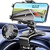 [2023 Upgraded] Phone Mount for Car Dashboard & Air Vent, 1200 Degree Rotation Car Phone Holder Mount with 3M Adhesive[Multi-Angles&Stable], Cell Phone Holder Car for iPhone Samsung All Smartphone