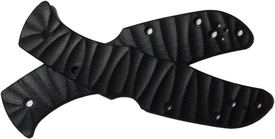 CFG USA Scales for Spyderco Endura 4 Grooved G10 Black