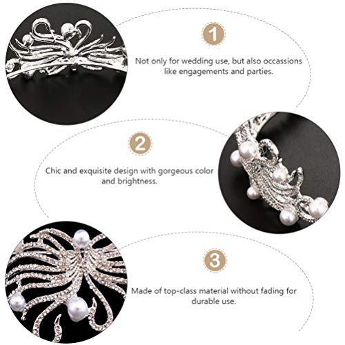 Coroas de argola de cabelo Queen da Frcolor Swan Crowns Acessórios de cabelo para aniversário de cas