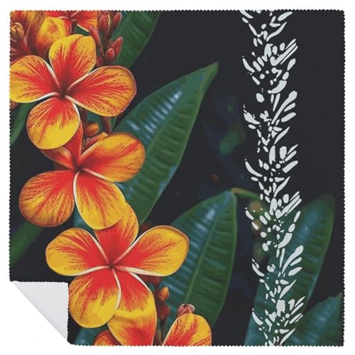Servilletas de Tela con Flores Hawaianas, Paquete x4 miniatura 6