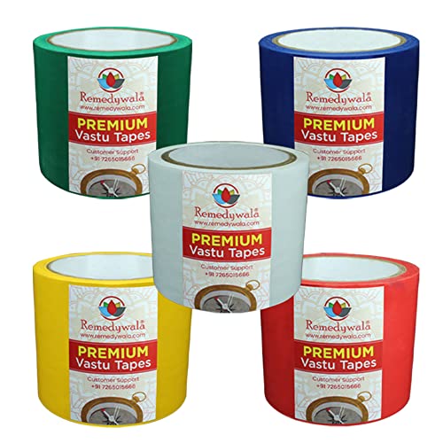 Image of REMEDYWALA Vastu Color Floor Tapes (3.25 Inch Wide) (20 Meter long) (All 5 Combo)