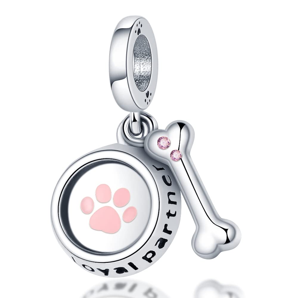 Pandach Damen Charm Anhänger für Armband 925 Sterling Silber Charms Beads passend für Armband und Halskette, Kompatibel mit Europäischen Armbänder für Frauen Mädchen