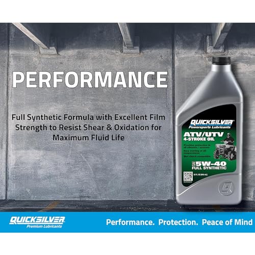 Quicksilver 5W-40 Aceite Sintético para Motor ATV 1 Quart miniatura 2