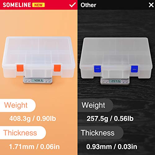 SOMELINE Sortimentsbox Sortierboxen Stabile Werkzeugbox mit Anpassbaren Fächer Schmuckkasten für Schmuck Werkzeugkoffer… – Bild 6
