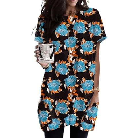 Poetsky Floral Print Tunic Cover