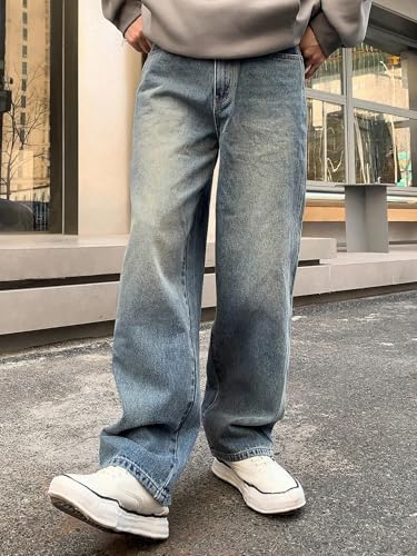 THE FEBZA Men's Blue Jeans Regular Fit - Image 5