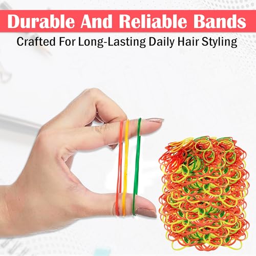 Image of GLUN Multicolour Rubber Bands 50g Pack, 2 Inch Elastic Bands for Packing, Bundling, Kitchen Storage, Home & Office Organising
