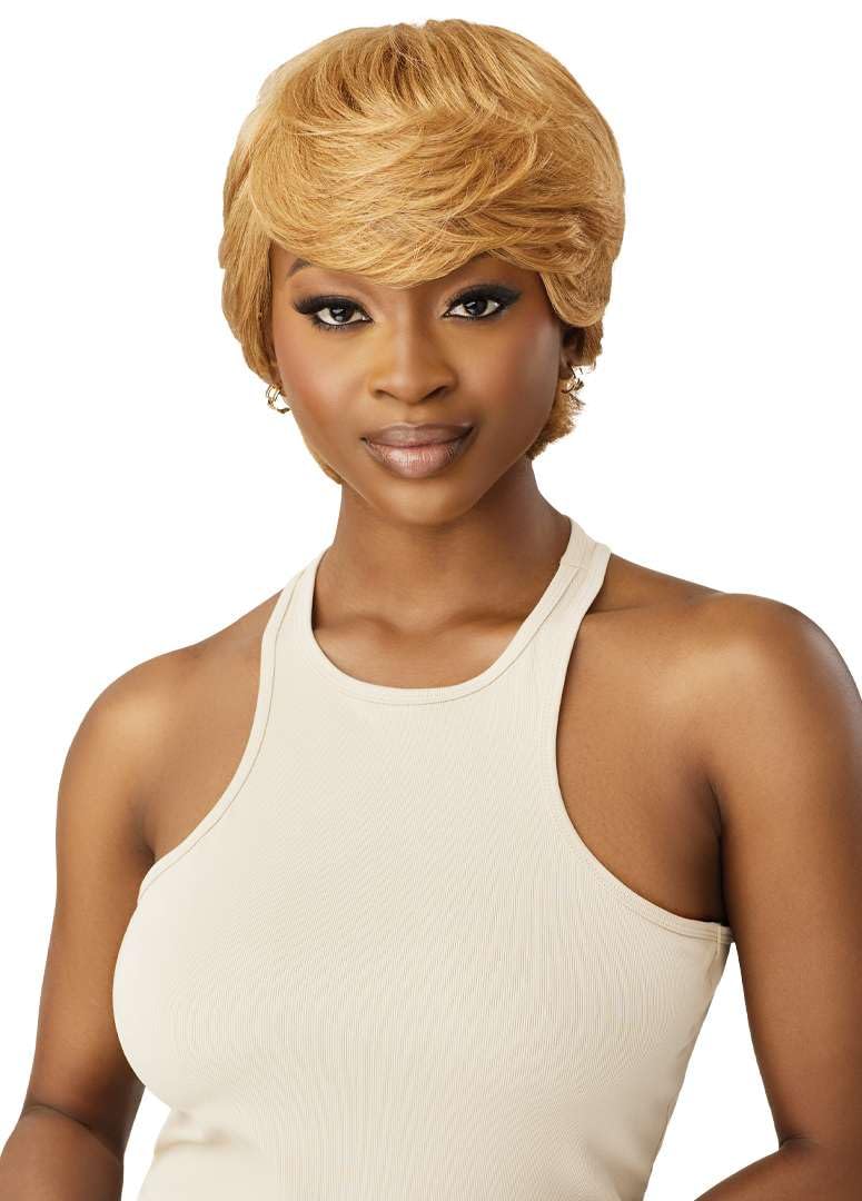 Outre Duby Wig - Human Hair - Allen (DR VIVID BURGUNDY)