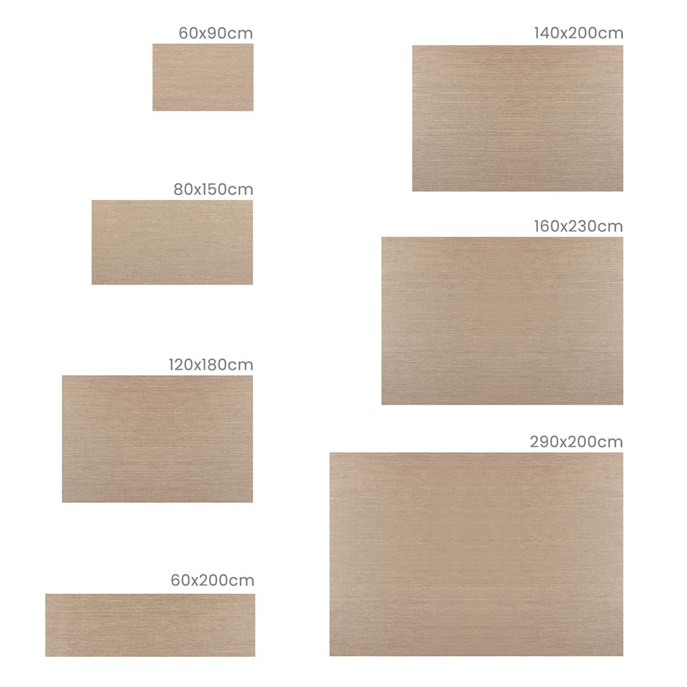 STOR PLANET | Alfombra vinílica Living Deco, Alfombra Exterior Terraza Resistente y Moderna, Alfombra Grande Salon, Lavable y Antideslizante. Alfombras Cocina, Pasillo... | Sisal, 60x90cm