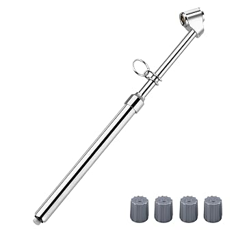 ATsafepro Semi Truck Tire Pressure Gauge, Heavy Duty Tire Gauge Range to 150PSI/10Bar,Dual Head Air Pressure Gauge for RV, Semi, Truck,SUV and Car