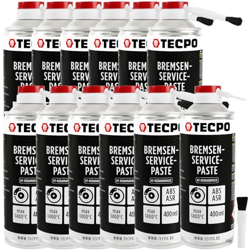 TECPO 12x Hochtemperatur Bremsen-Servicepaste 400ml