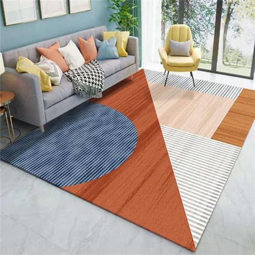 Tapis lavable à motif géométrique pour sécuriser et décorer le sol