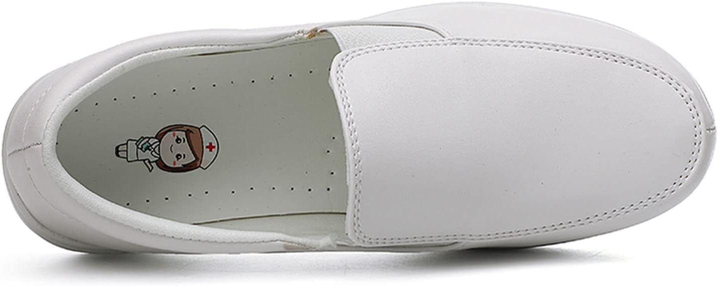 Meidiastra Womens Nurse Shoes Working Nursing Healthcare Clogs Shoes Slip On Flat PU Clogs for Women