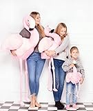 Lifestyle & More XXL Flamingo Plüschtier Kuscheltier 120 cm groß kuschelig weich