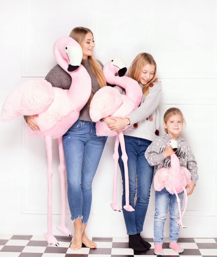 Lifestyle & More XXL Flamingo Plüschtier Kuscheltier 120 cm groß kuschelig weich