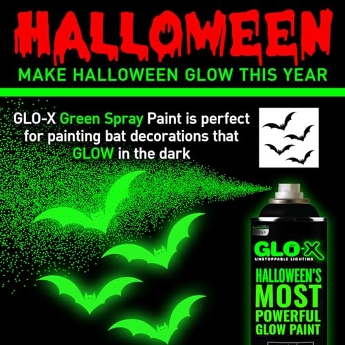 Glo-X 9351694000144 Green Halloween Glow In The Dark Spray Paint thumb #7