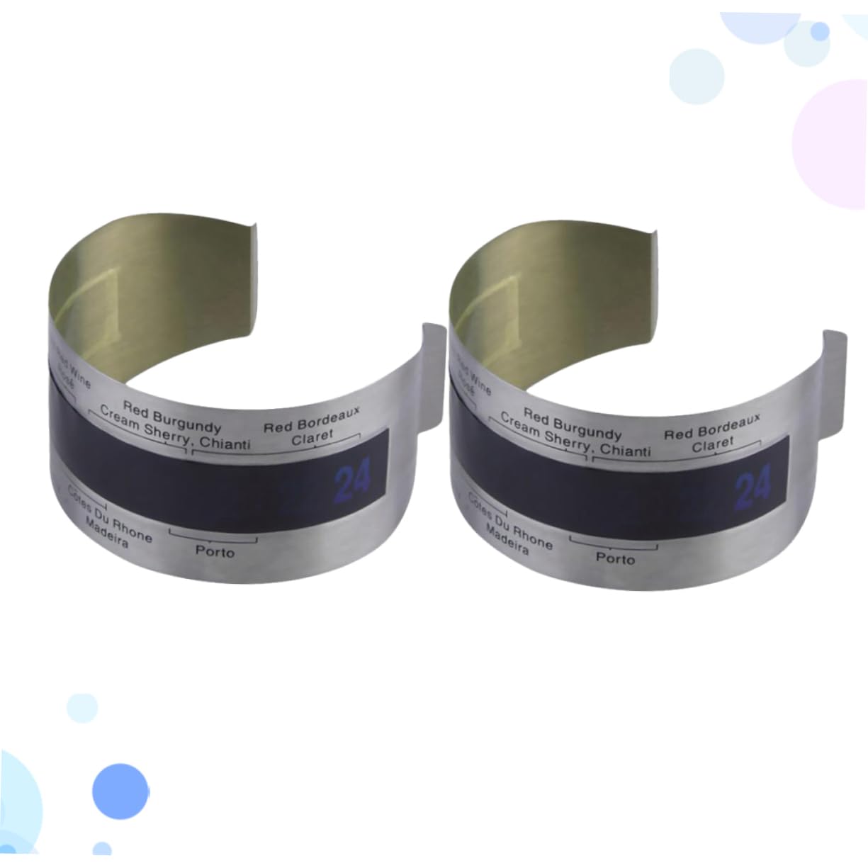 Thermometer Bracelet, Stainless Steel Bottle Temp Gauge