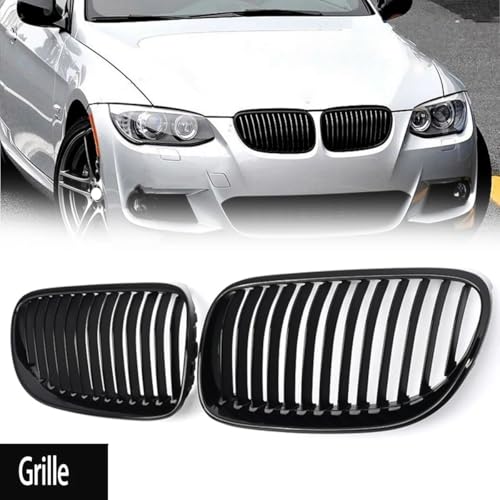 Rejilla de riñón negra brillante que transforma el frontal de tu E92 E93 Facelift 3