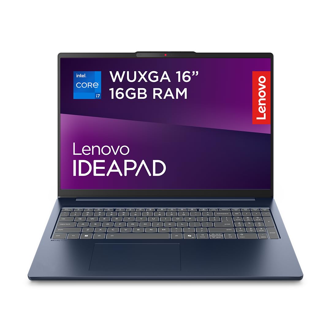 Lenovo Laptop IdeaPad Slim 5 16-inch WUXGA 1200p (i5-13420H, 16GB RAM, 1TB SSD, Windows 11 Home, Cosmic Blue)