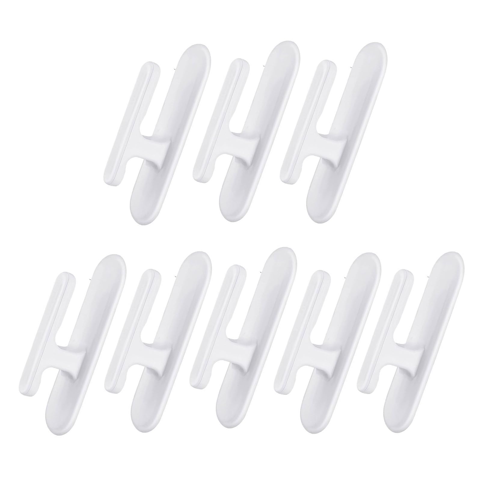 8/10/12/16pcs Self-Adhesive Curtain Cord Wrap Cleat Set Versatile Holder Kits For Window Curtains Blinds