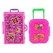 iraintech 2pcs Cute Pink Miniature Plastic Travel Case Box for Barbie Doll Decoration Accessory